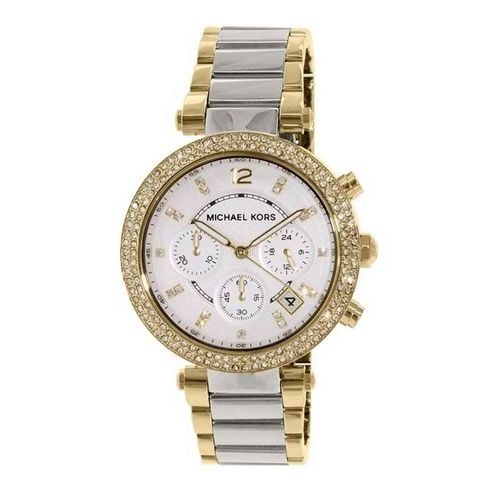 Michael Kors Parker MK5687 Women's Two-Tone Stainless Steel Chronograph Watch