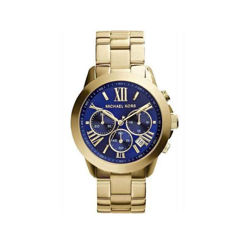 Michael Kors Bradshaw MK5923 Women's Blue & Gold Stainless Steel Chronograph Watch