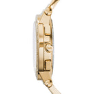 Michael Kors white dial gold stainless steel wristwatch