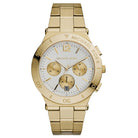 Michael Kors gold chronograph white dial stainless steel watch