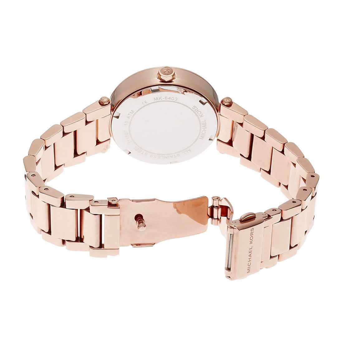 Back case of Michael Kors MK6403 quartz women's wristwatch