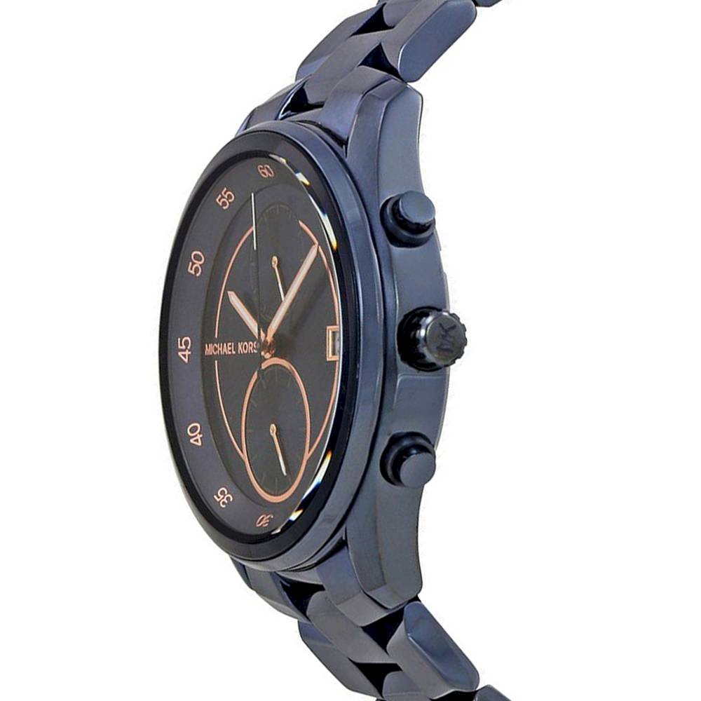 Michael Kors blue stainless steel bracelet watch