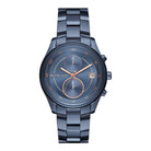 Michael Kors men's blue stainless steel multifunction watch