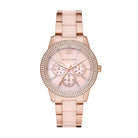 Michael Kors Tibby MK6928 women's pink mother-of-pearl dial two-tone watch front view