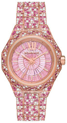 Michael Kors Raquel MK7343 Women's Pink Pavé Dial Rose Gold Stainless Steel Watch