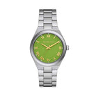 Michael Kors Lennox MK7463 Women's Green Dial Silver Stainless Steel Watch