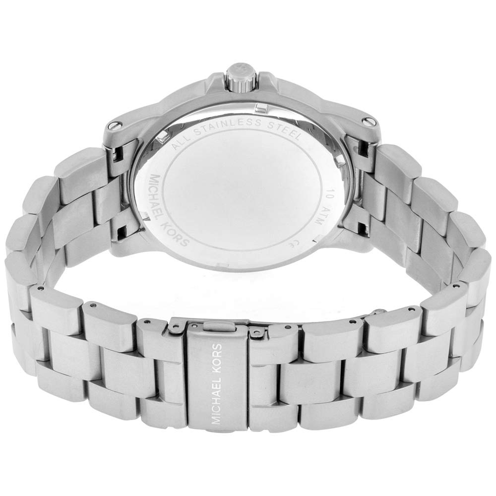 Back case of Michael Kors MK8500 quartz men's stainless steel wristwatch