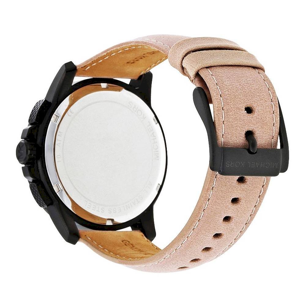 Back case of Michael Kors MK8520 quartz men's leather wristwatch