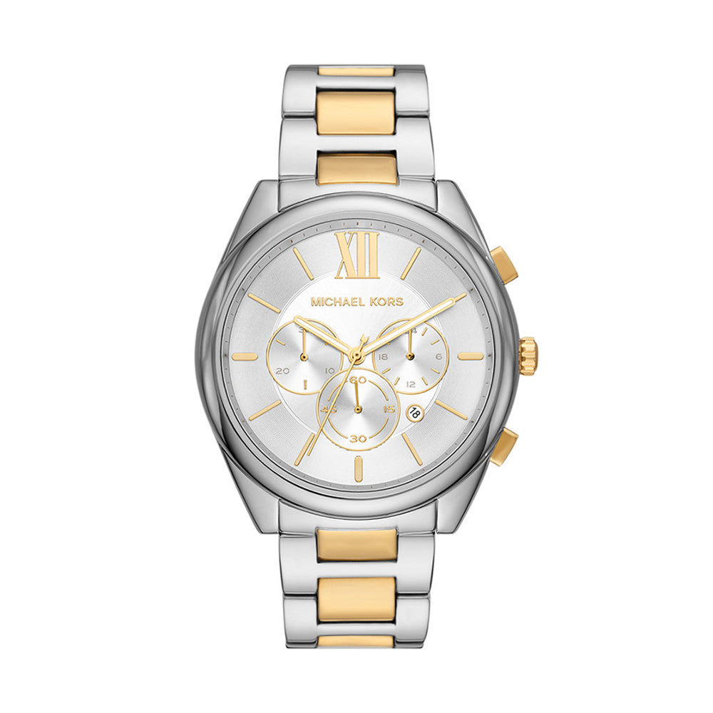 Michael Kors Janelle MK8994 men's two-tone chronograph watch front view
