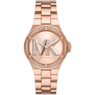 Michael Kors Lennox MK1063 women's rose gold dial rose gold-tone stainless steel watch front view