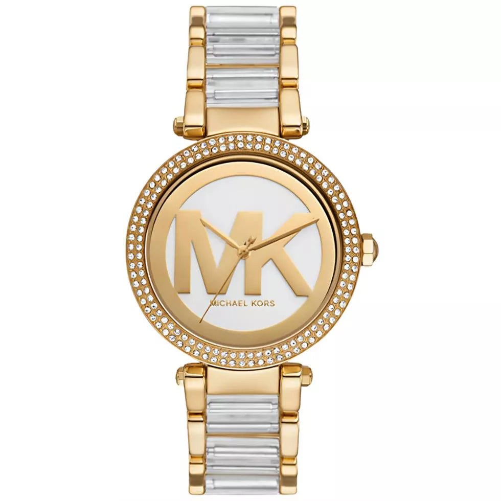 Michael Kors Parker MKO1066 women's gold acetate watch