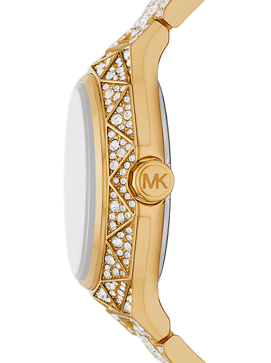 Michael Kors Raquel MK7398 Women's Gold Pavé Stainless Steel Watch