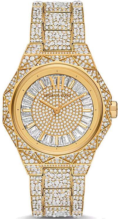 Michael Kors Raquel MK7398 Women's Gold Pavé Stainless Steel Watch