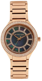 Michael Kors Kerry MK3397 Women's Black Mother of Pearl Dial Rose Gold Stainless Steel Watch