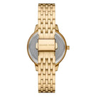 Back case of Michael Kors MK1051 gold-tone stainless steel women's wristwatch