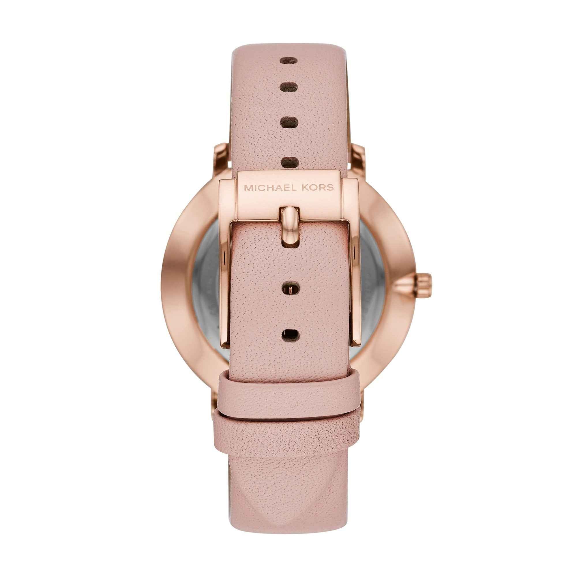 Michael Kors Pyper MK2741 Women's Silver Dial Blush Leather Watch