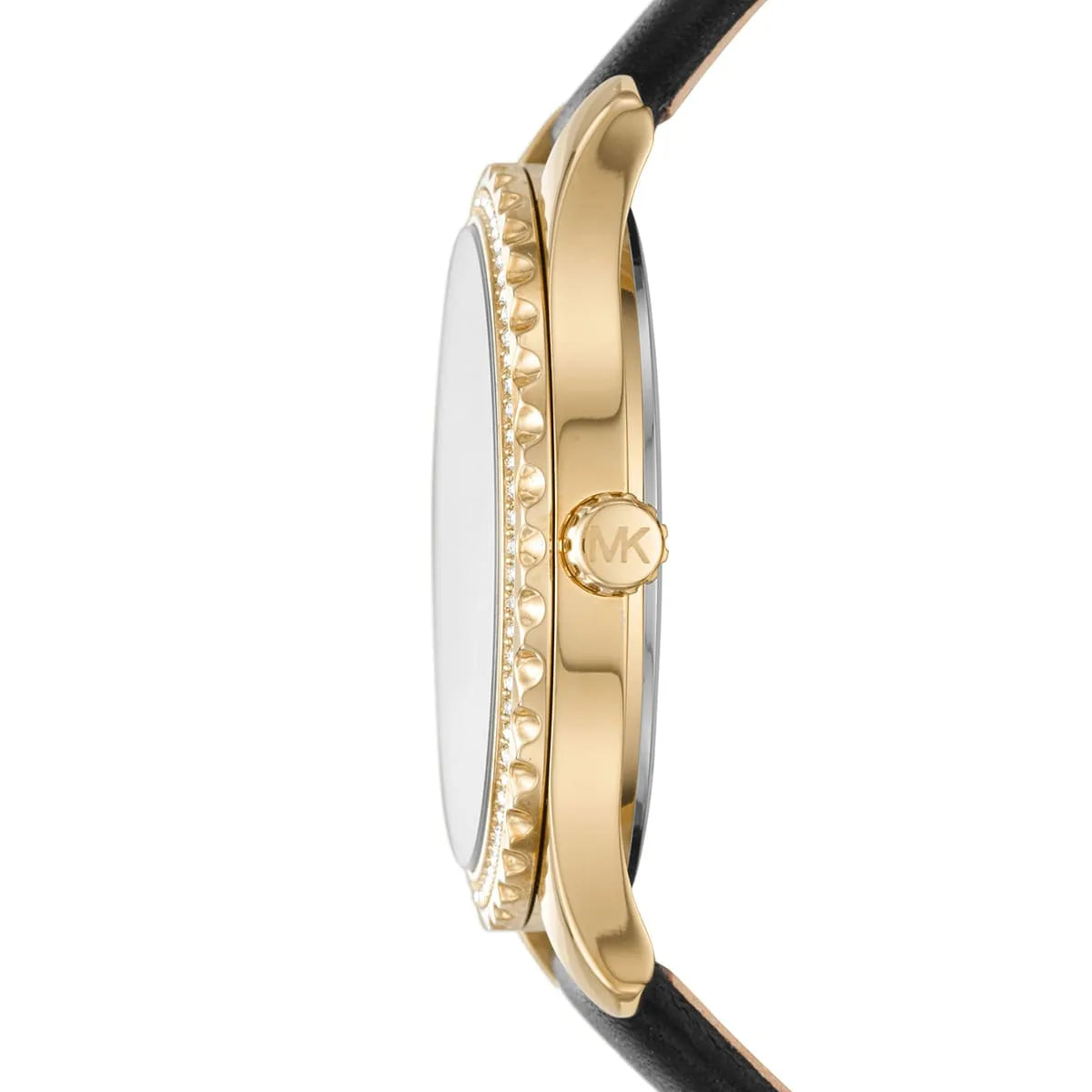 Side profile of Michael Kors Layton MK2911 gold-tone women's watch
