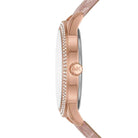 Michael Kors Tibby MK2955 Women's Rose Gold Leather Crystal Watch