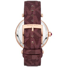 Michael Kors Parker MK2974 Women's Rose Gold Dial Claret Leather Watch