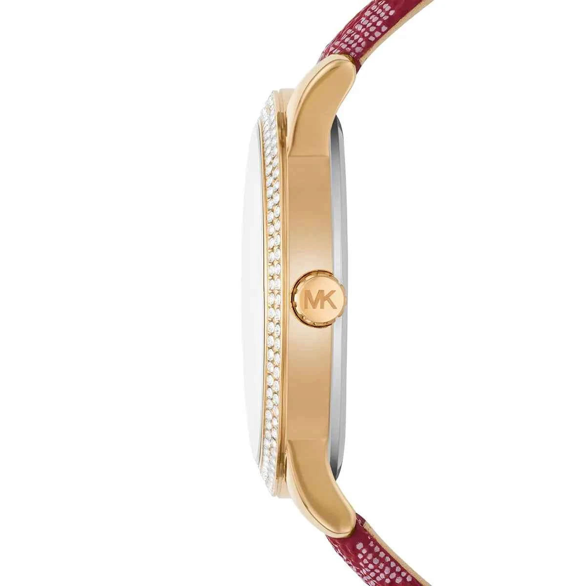 Michael Kors Tibby MK2975 Women's White Dial Red PVC Watch