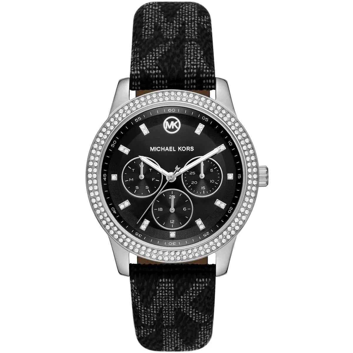 Michael Kors Tibby MK2976 Women's Black Dial Black PVC Watch