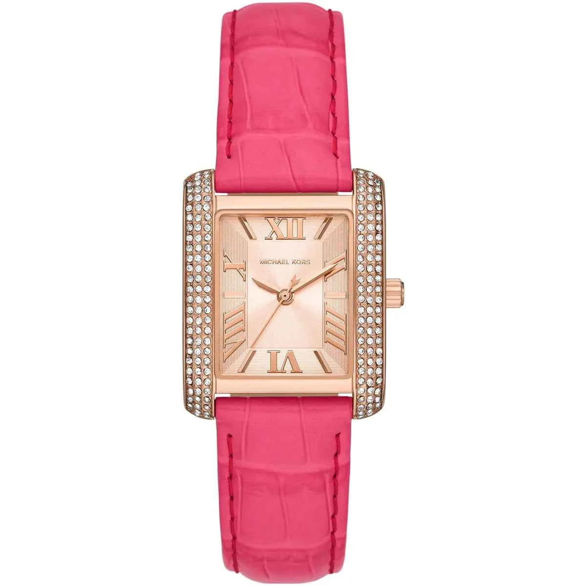 Michael Kors Emery MK2984 Women's Rose Gold Dial Pink Leather Watch