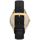 Michael Kors Harlowe MK2988 Women's White Dial Black Leather Watch