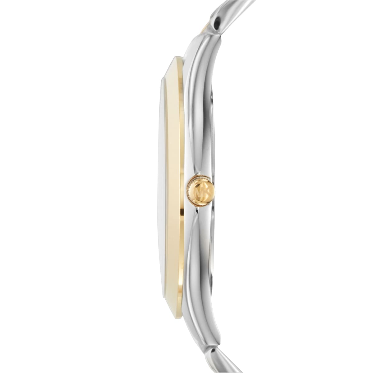 Side profile of Michael Kors Runway MK3198 women's watch