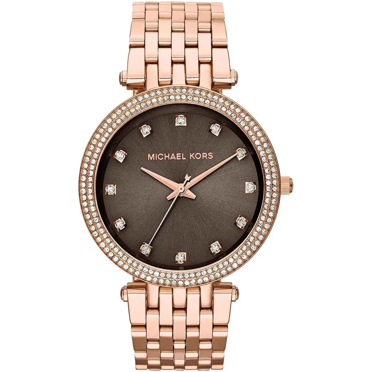 Michael Kors Darci MK3217 Women's Brown Dial Rose Gold Stainless Steel Watch