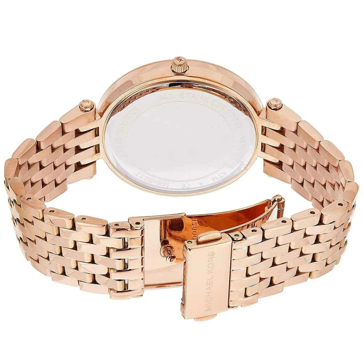 Michael Kors Darci MK3217 Women's Brown Dial Rose Gold Stainless Steel Watch