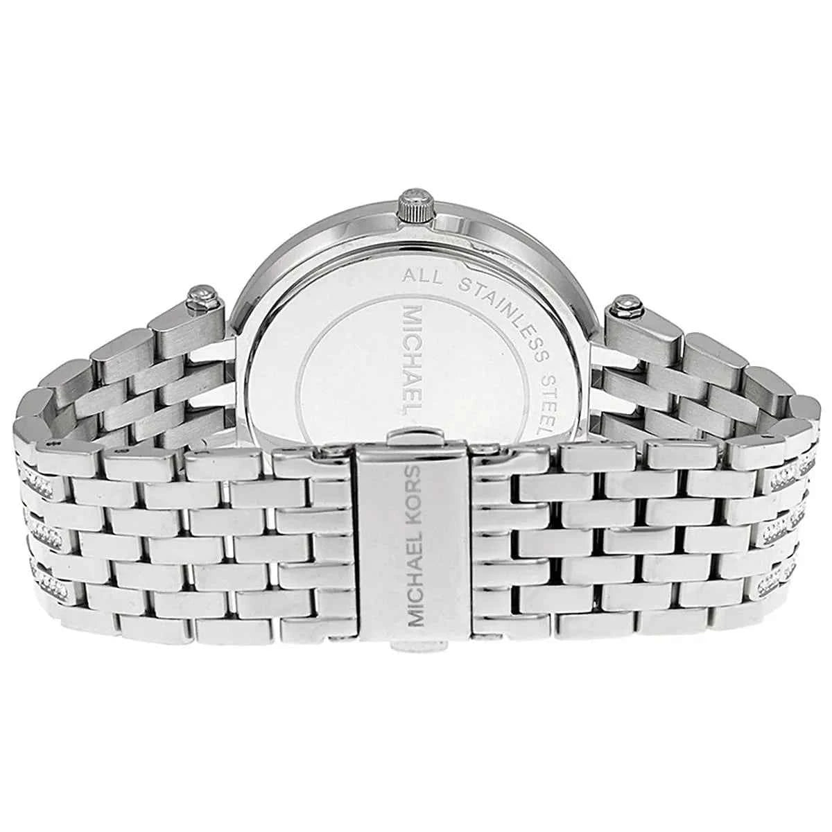 Michael Kors Darci MK3218 Women's Rose Gold Dial Silver Stainless Steel Watch