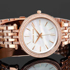 Michael Kors Darci MK3220 Women's White Dial Rose Gold Stainless Steel Watch