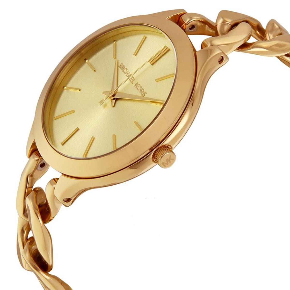 Michael Kors Runway MK3222 Women's Gold Dial Gold Stainless Steel Watch