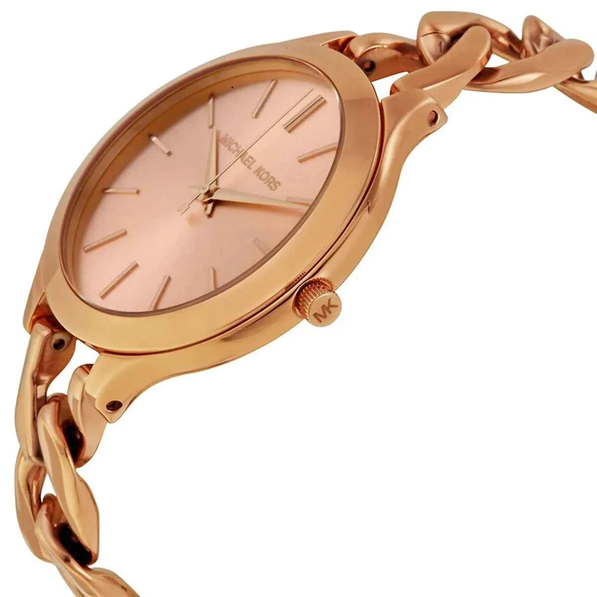 Michael Kors Runway Slim MK3223 Women's Rose Gold Dial Rose Gold Stainless Steel Watch