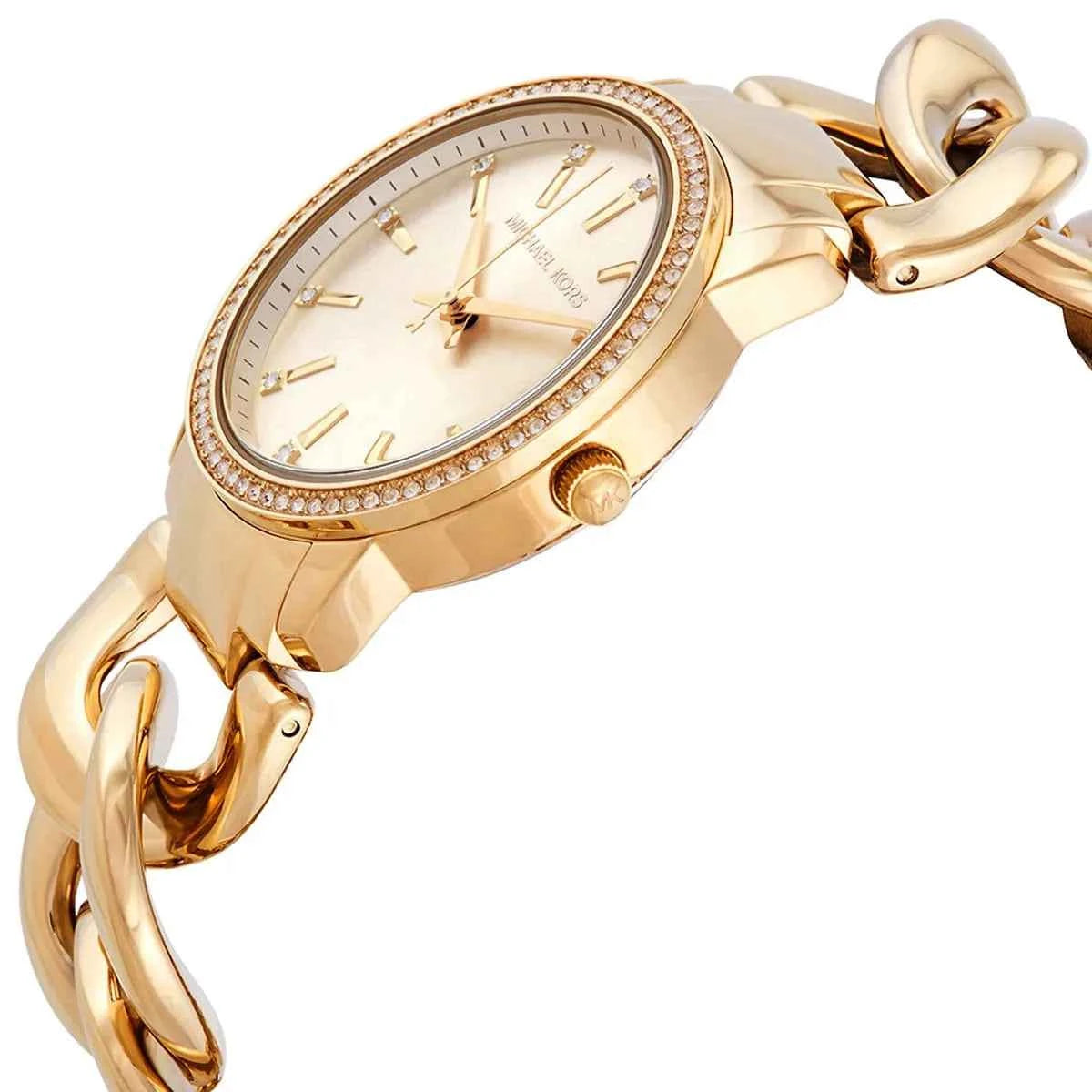 Michael Kors Nini MK3235 Women's Gold Dial Gold Stainless Steel Watch