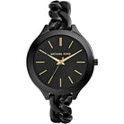 Michael Kors Slim Runway MK3317 Women's Black Dial Black Stainless Steel Watch