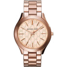 Michael Kors Slim Runway MK3336 Women's Rose Gold Dial Rose Gold Stainless Steel Watch