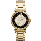 Michael Kors Catlin MK3338 Women's Black Dial Gold Stainless Steel Watch
