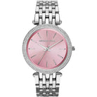 Michael Kors Darci MK3352 Women's Pink Dial Silver Stainless Steel Watch