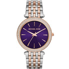 Michael Kors Darci MK3353 Women's Blue Dial Silver & Rose Gold Stainless Steel Watch