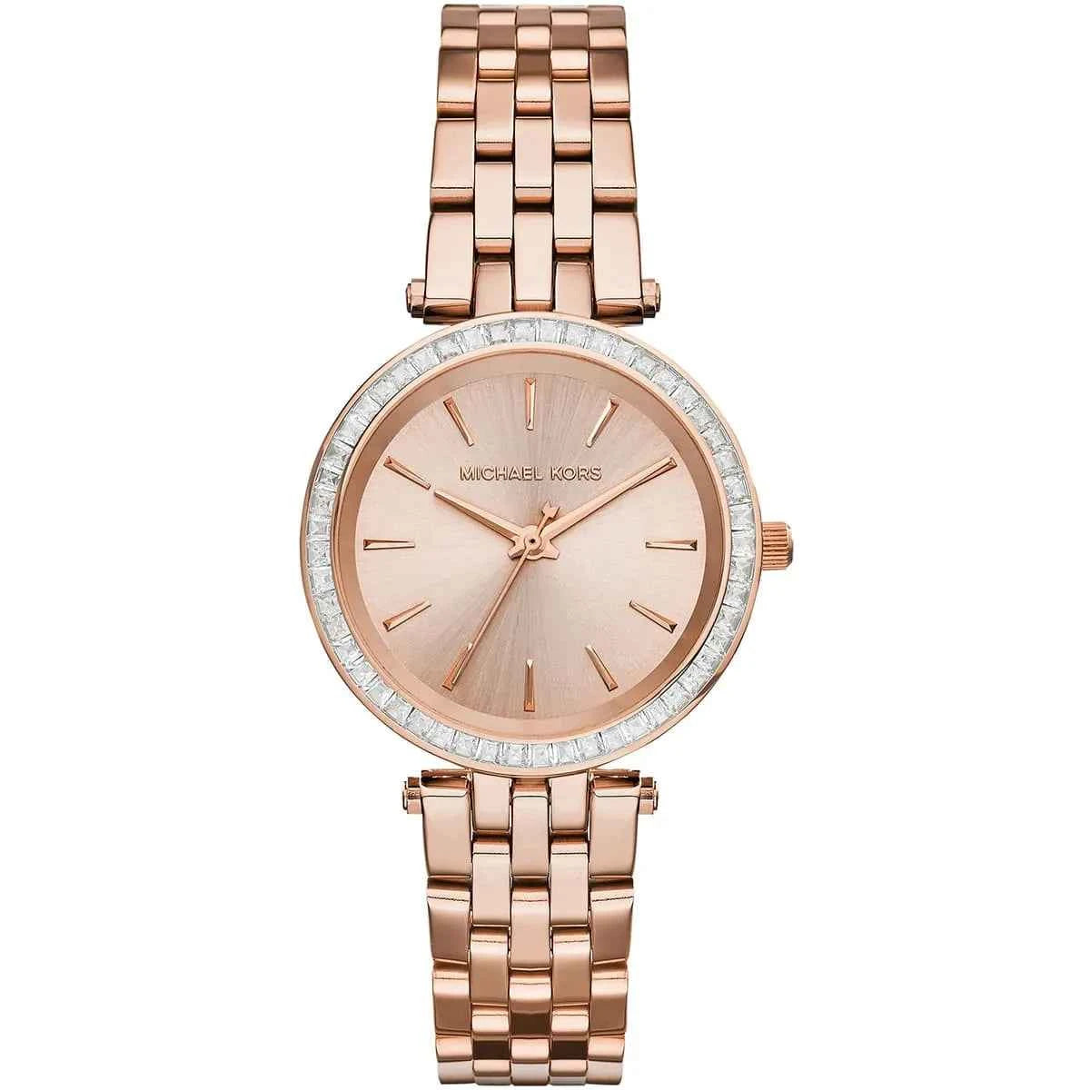 Michael Kors Darci Mini MK3366 Women's Rose Gold Dial Rose Gold Stainless Steel Watch