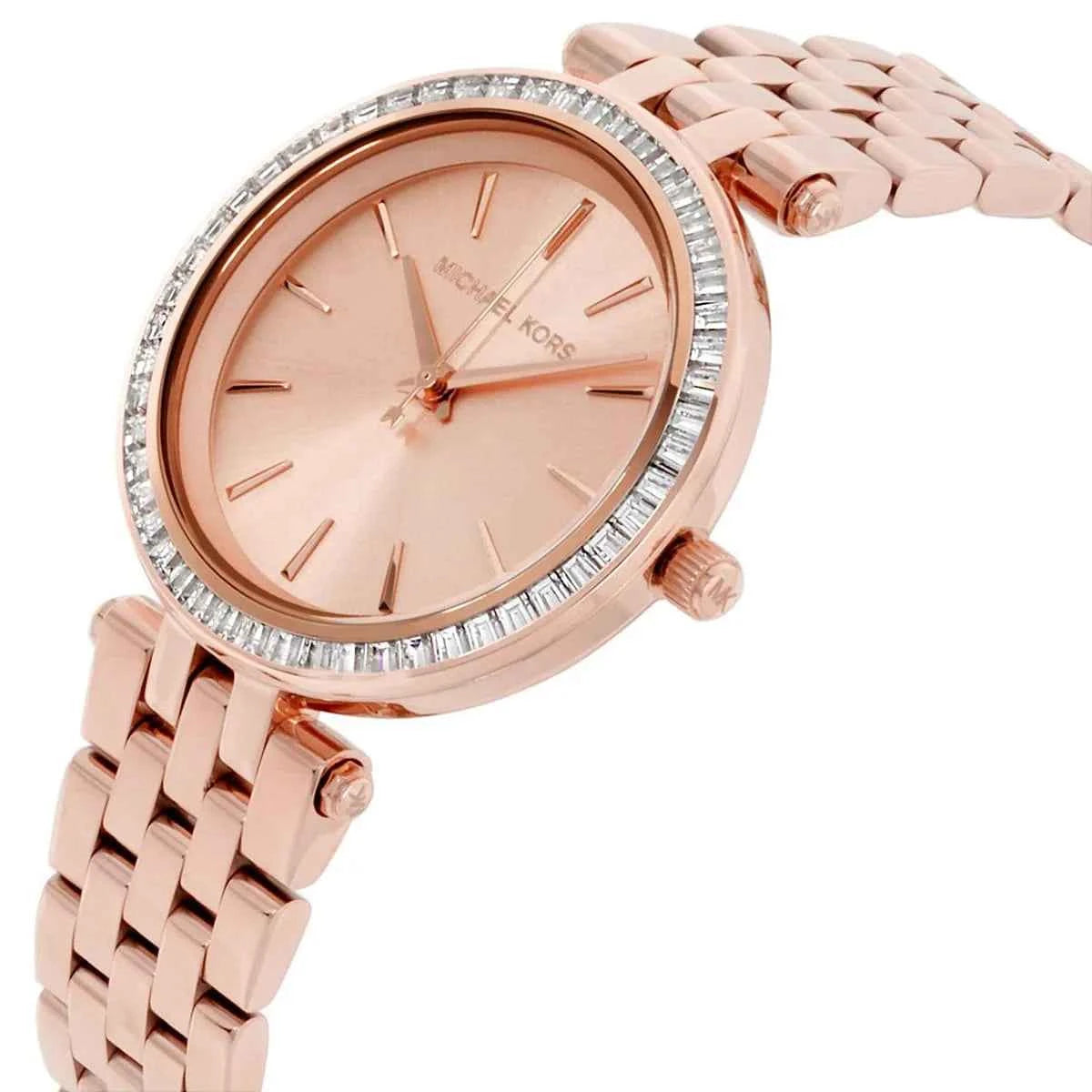 Michael Kors Darci Mini MK3366 Women's Rose Gold Dial Rose Gold Stainless Steel Watch