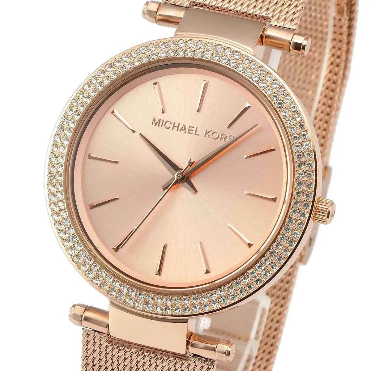 Michael Kors Darci MK3369 Women's Rose Gold Dial Rose Gold Stainless Steel Watch