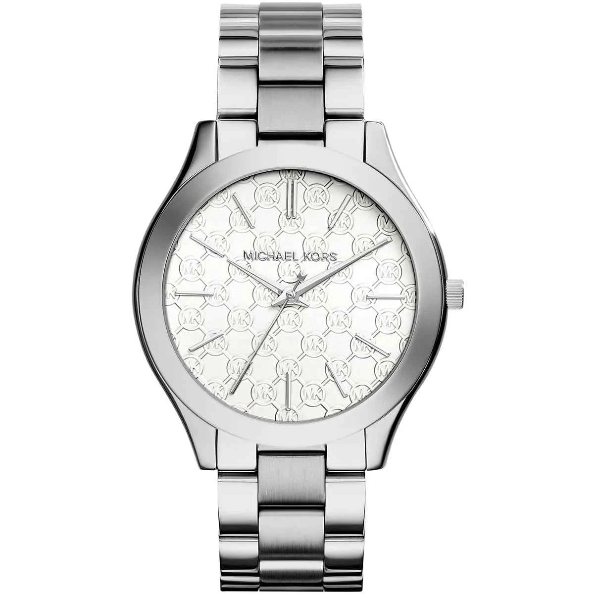Michael Kors Runway Slim MK3371 Women's White Dial Silver Stainless Steel Watch