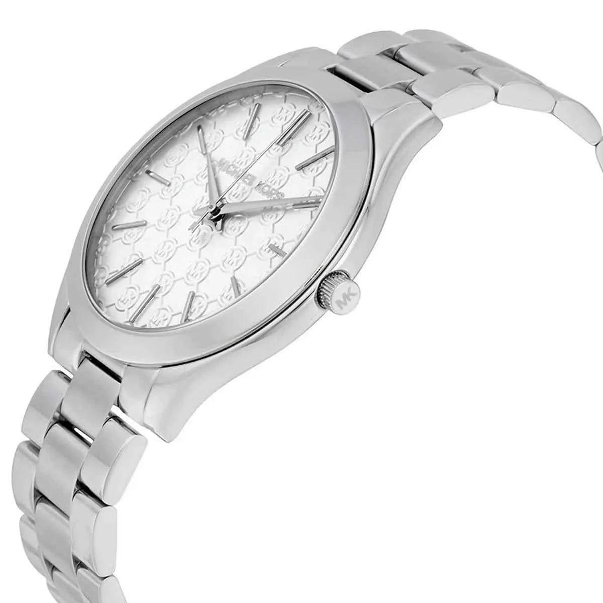 Michael Kors Runway Slim MK3371 Women's White Dial Silver Stainless Steel Watch