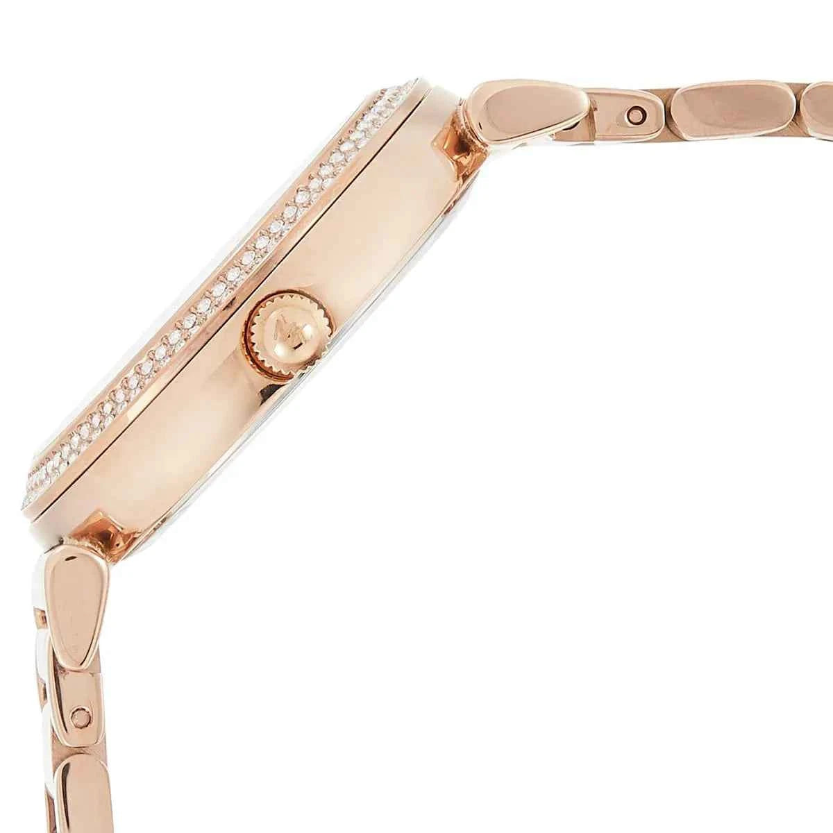 Michael Kors Catlin MK3377 Women's Red Dial Rose Gold Stainless Steel Watch