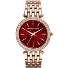 Michael Kors Darci MK3378 Women's Red Dial Rose Gold Stainless Steel Watch
