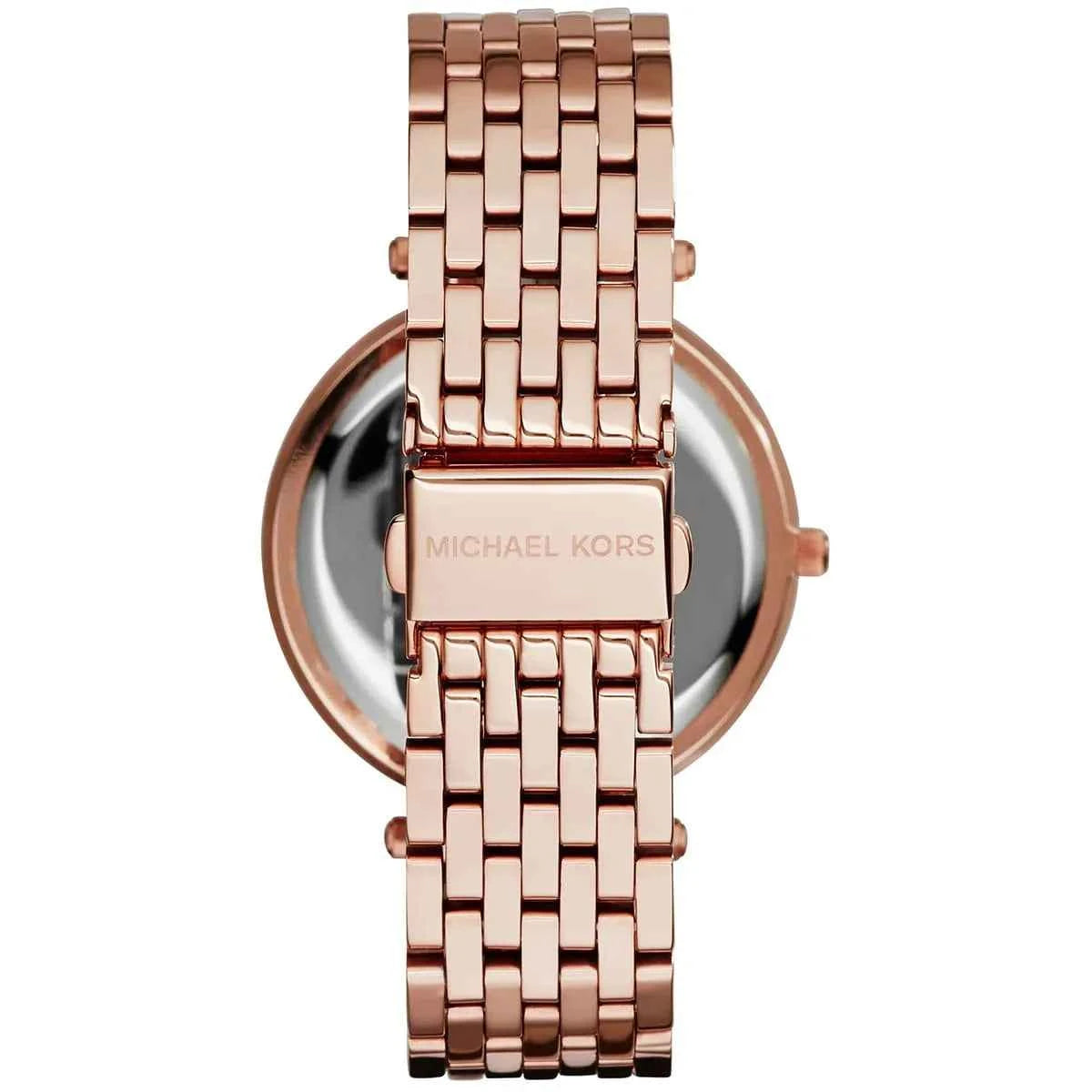 Michael Kors Darci MK3378 Women's Red Dial Rose Gold Stainless Steel Watch
