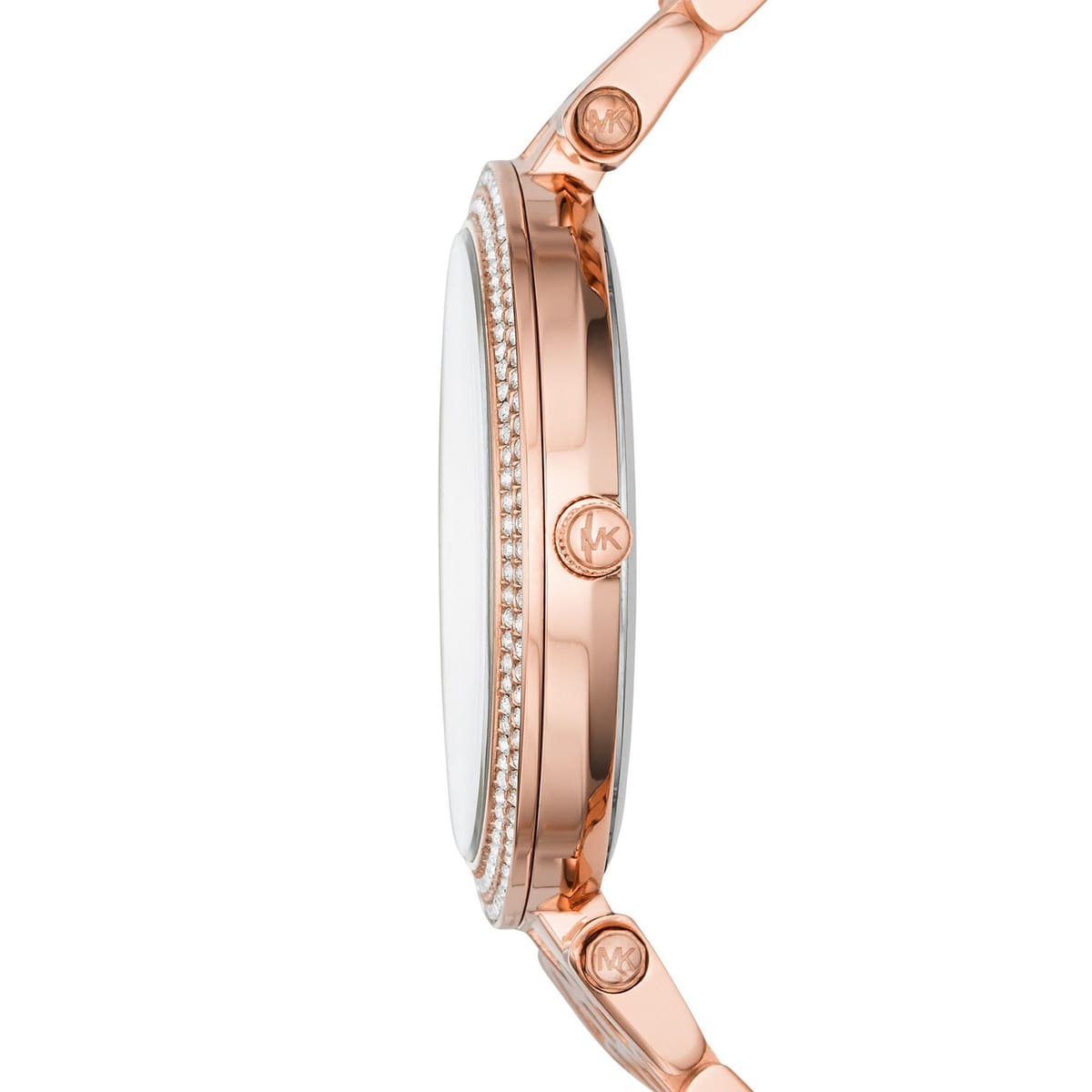 Side profile of Michael Kors Darci MK3399 women's watch