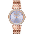 Michael Kors Darci MK3400 Women's Purple Dial Rose Gold Stainless Steel Watch